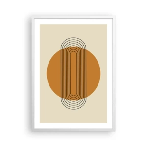 Poster in een witte lijst - Perfect plan - 50x70 cm