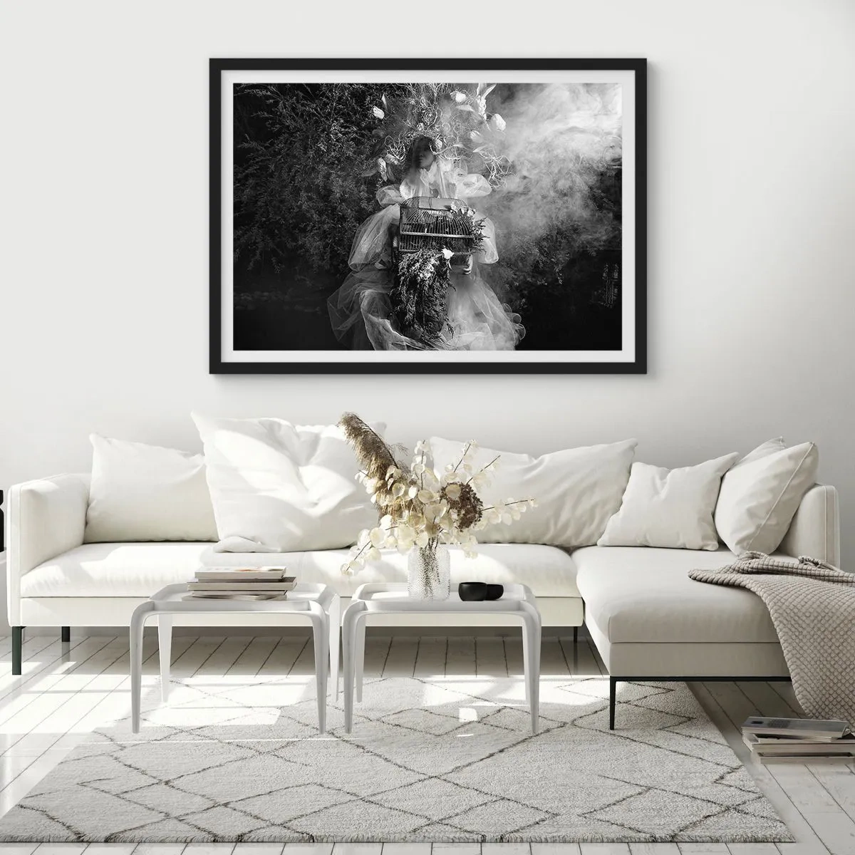 Poster in een zwarte lijst - Moeder zelf - Natuur - 91x61 cm