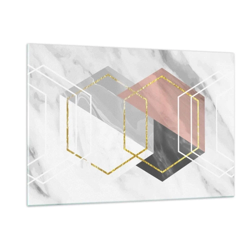 Schilderen op glas - Keten samenstelling - 120x80 cm