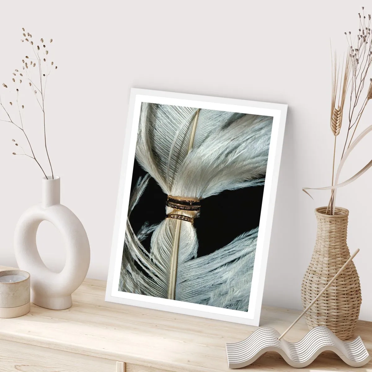 Poster in een witte lijst - ... en ik zal je niet verlaten ... - 70x100 cm