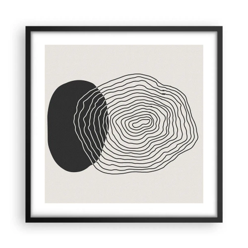 Poster in een zwarte lijst - Duur en spiertrekkingen - 50x50 cm