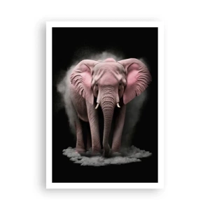 Poster - Denk niet aan een roze olifant! - 70x100 cm