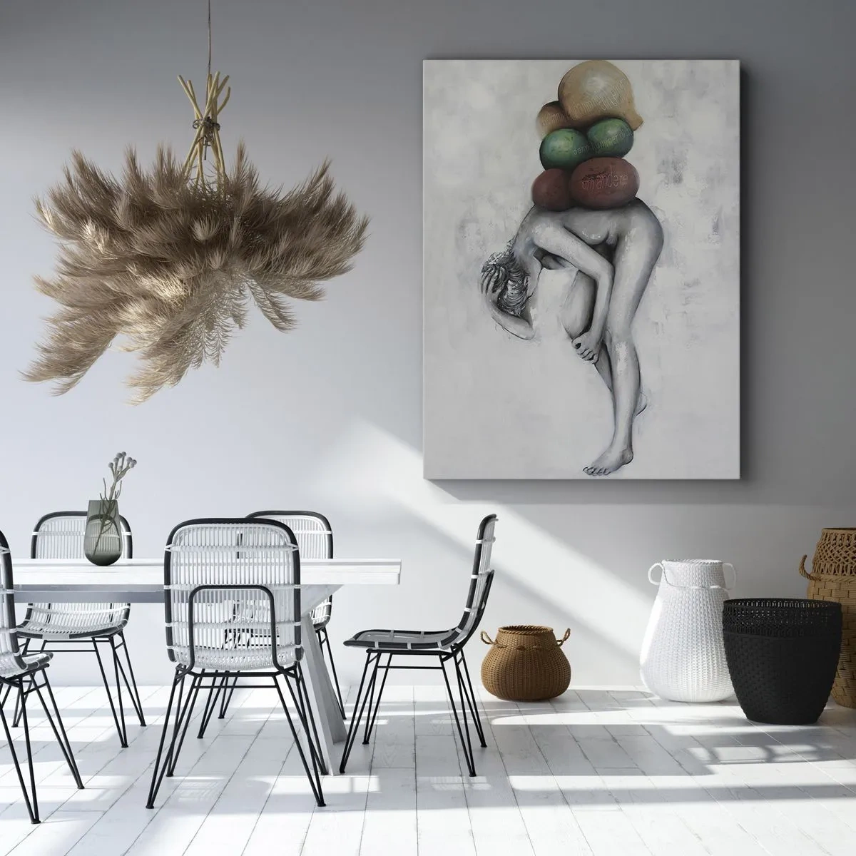 Schilderen op canvas - De last van het leven - 50x70 cm