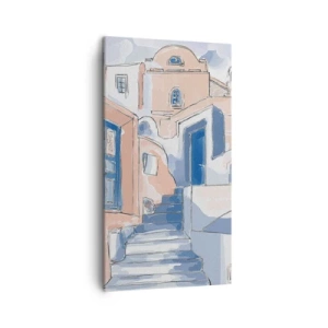 Schilderen op canvas - Exotische stad - 45x80 cm