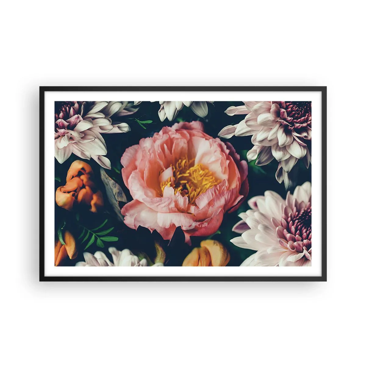 Poster in een zwarte lijst - Met barokke pracht - 91x61 cm