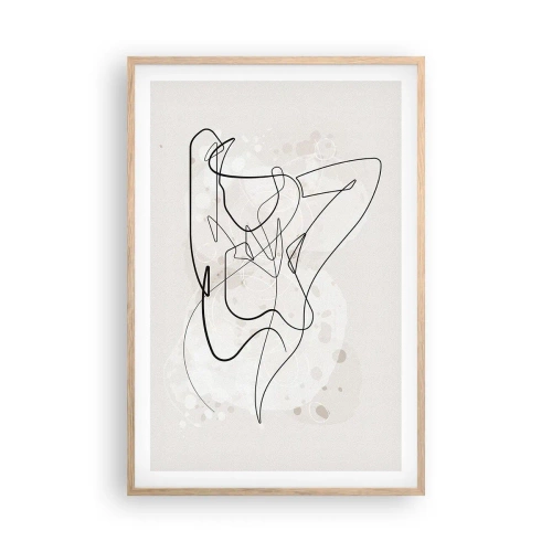 Een poster in een licht eiken lijst - De kunst van het verleiden - 61x91 cm