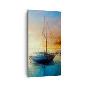 Schilderen op canvas - In een gouden baai - 55x100 cm