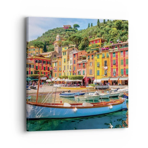 Schilderen op canvas - Italiaanse ochtend - 40x40 cm