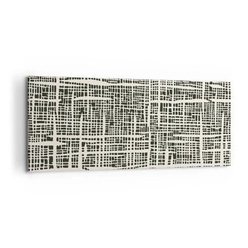 Schilderen op canvas - Geweven compositie - 100x40 cm