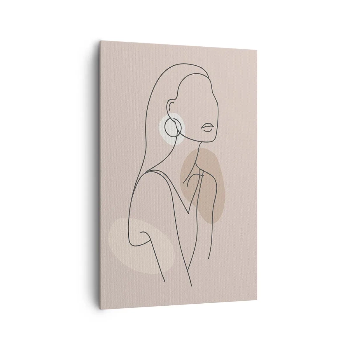 Schilderen op canvas - meisjesachtig icoon - 80x120 cm
