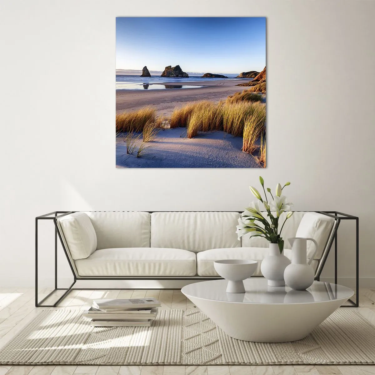 Schilderen op glas - Voor rustzoekers - 60x60 cm