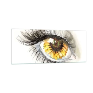 Schilderen op glas - Een look zo warm als de zomer - 100x40 cm