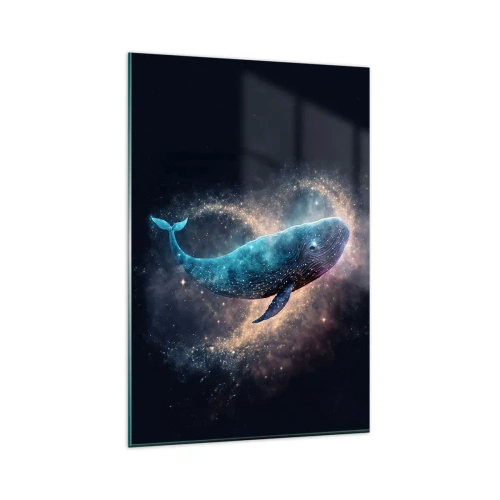 Schilderen op glas - Er is zo’n wereld… - 80x120 cm