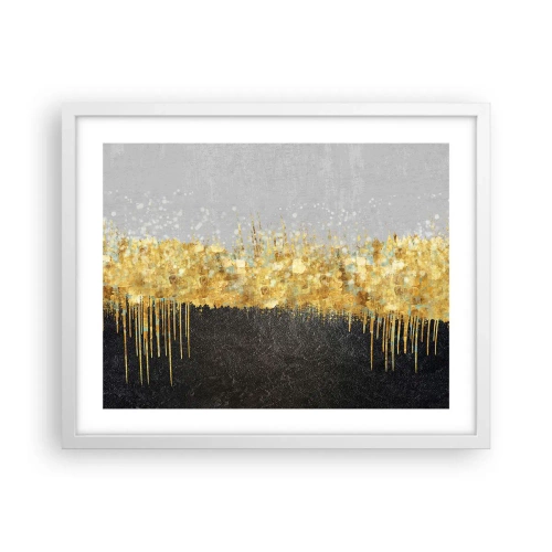 Poster in een witte lijst - Naar binnen en naar boven - 50x40 cm