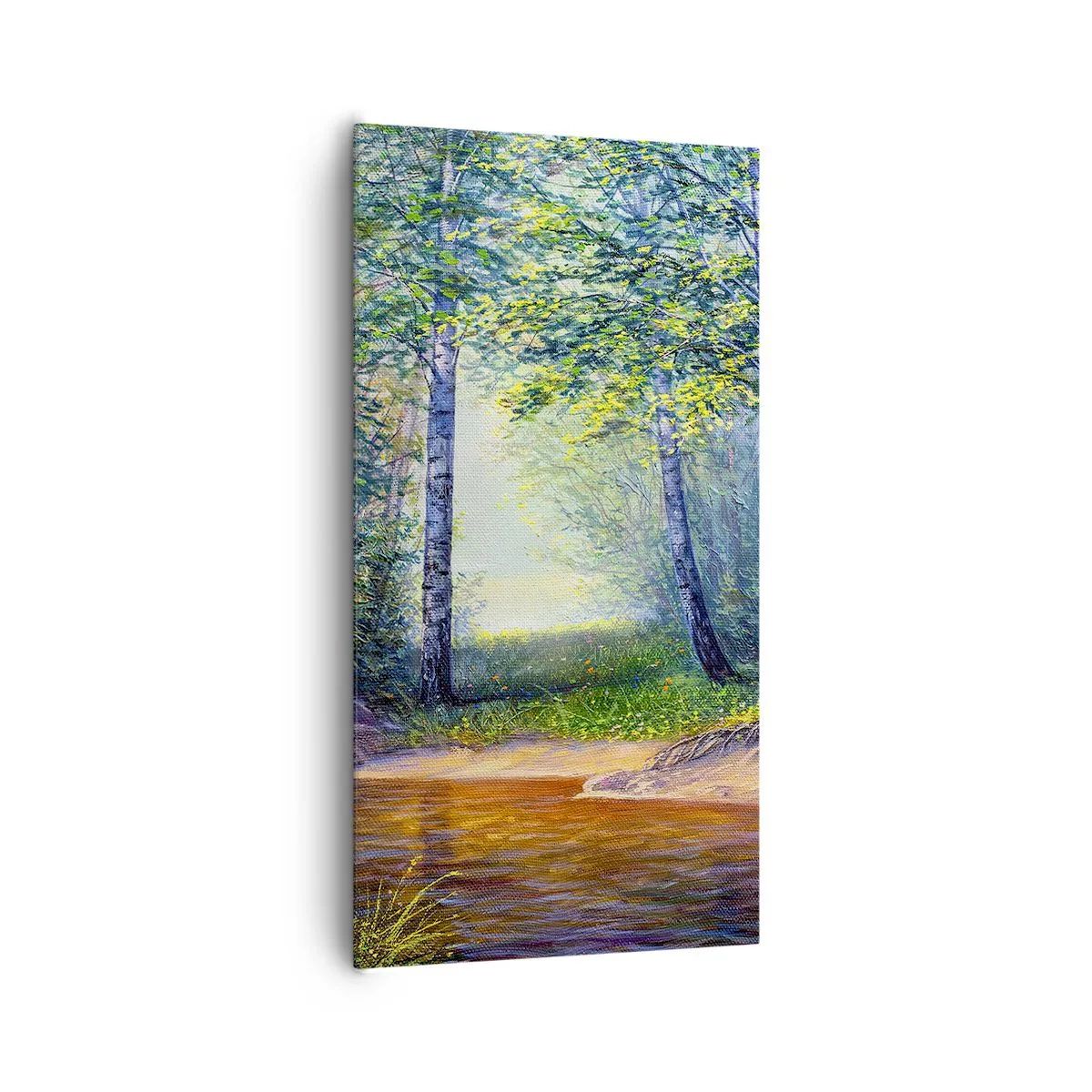 Schilderen op canvas - Idyllisch landschap - 65x120 cm