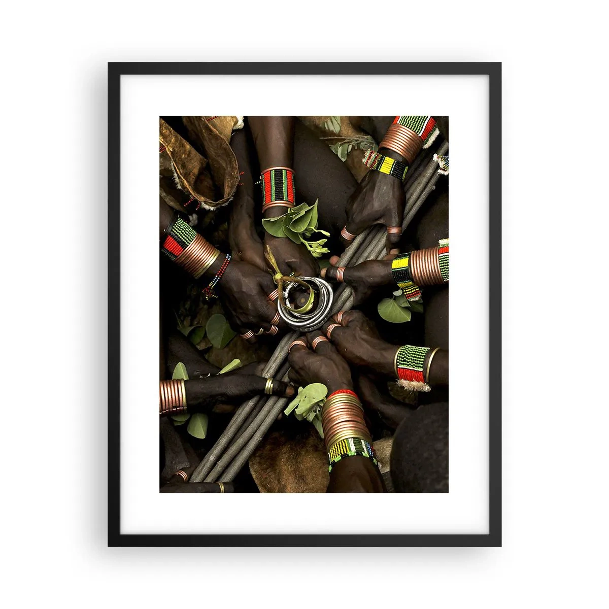 Poster in een zwarte lijst - Wij zijn samen - 40x50 cm