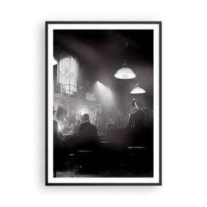Poster in een zwarte lijst - In jazz-sfeer - 70x100 cm