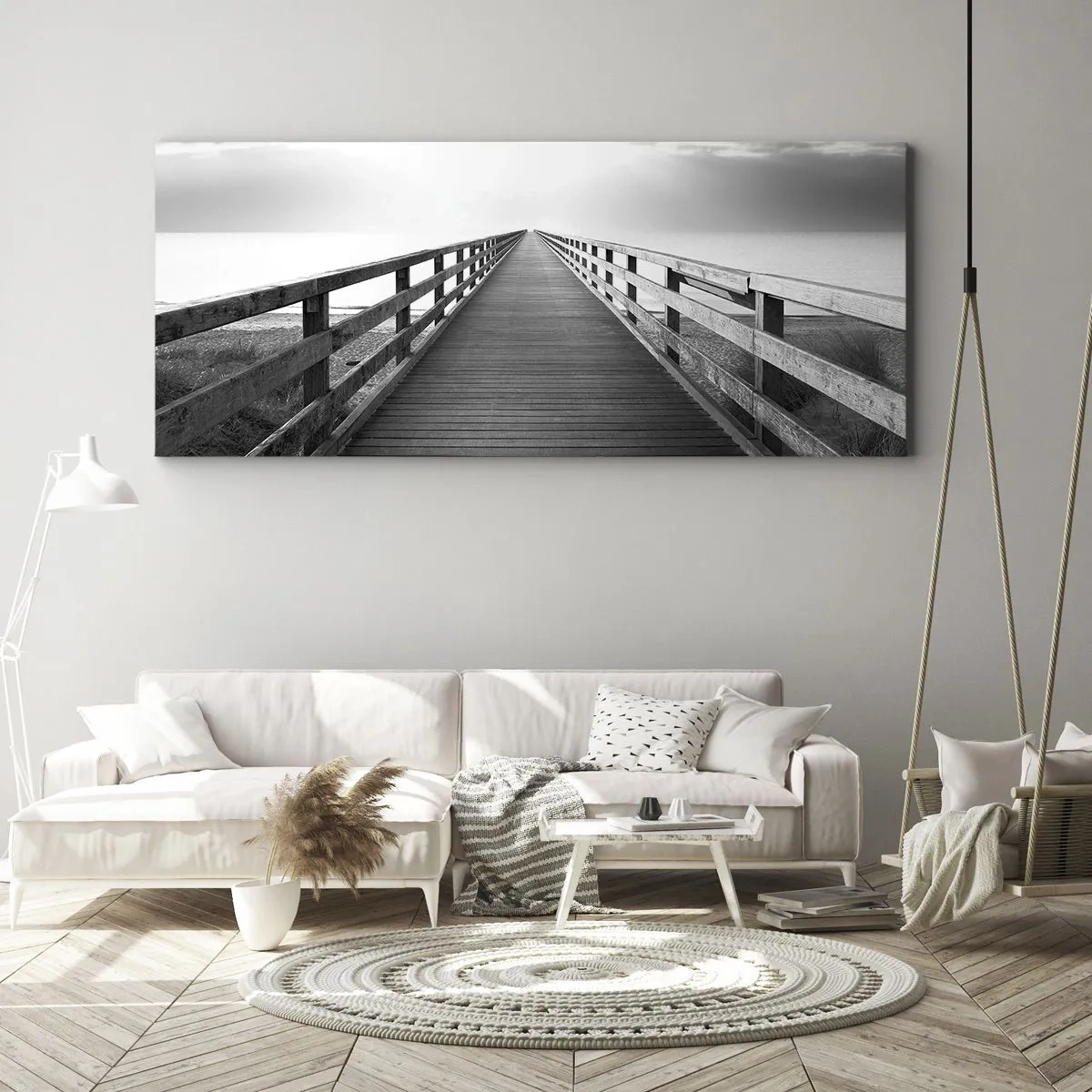 Schilderen op canvas - In de verte ... - 100x40 cm