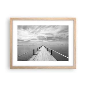 Een poster in een licht eiken lijst - Of misschien een reis... - 40x30 cm