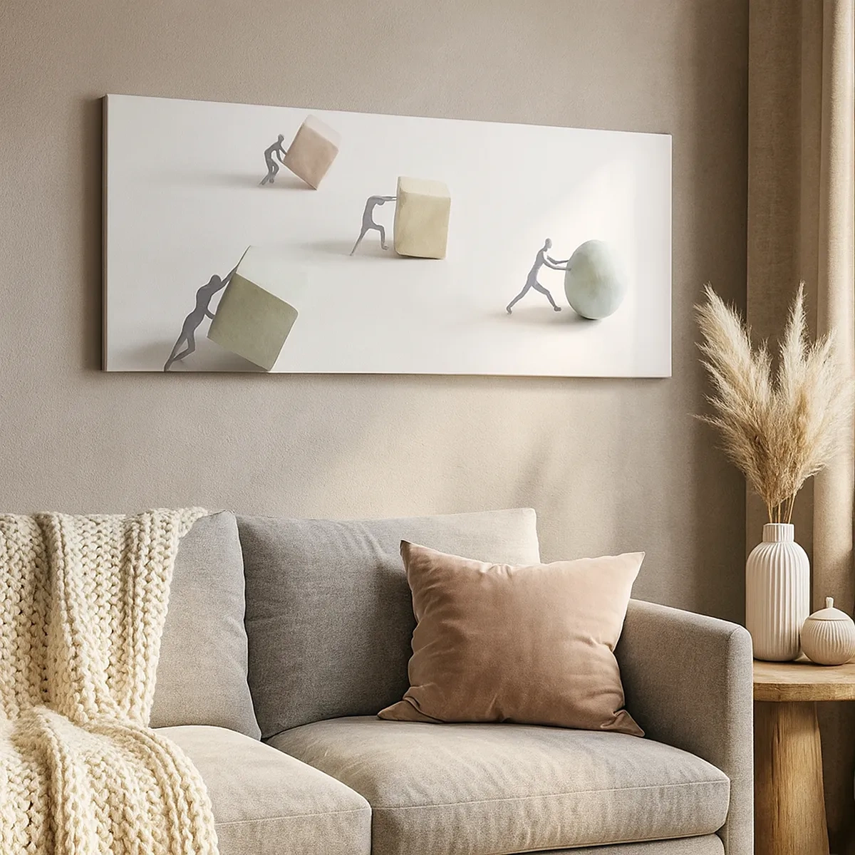 Schilderen op canvas - Puur leven - 30x30 cm