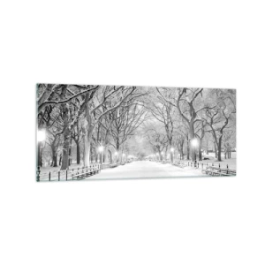 Schilderen op glas - Vier seizoenen - winter - 120x50 cm