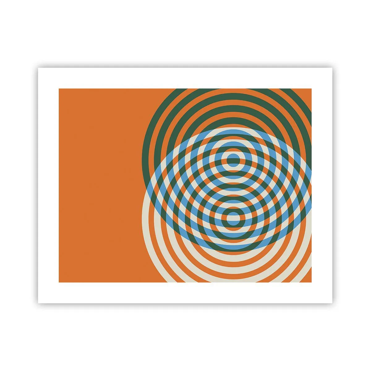 Poster - Abstracte circulaire variatie - 50x40 cm