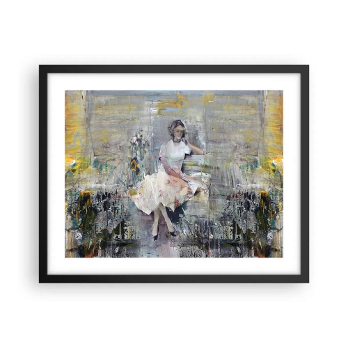 Poster in een zwarte lijst - Klassiek en modern - 50x40 cm