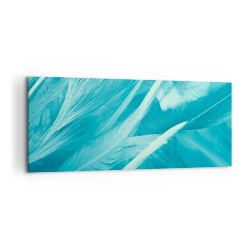 Schilderen op canvas - Verdrinken in pluisjes - 100x40 cm