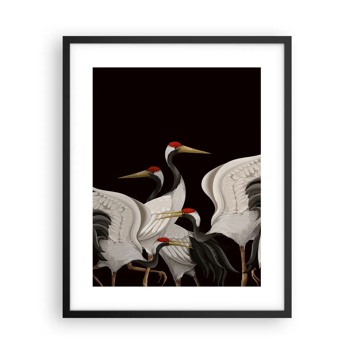Poster in een zwarte lijst - Vogel spullen - 40x50 cm