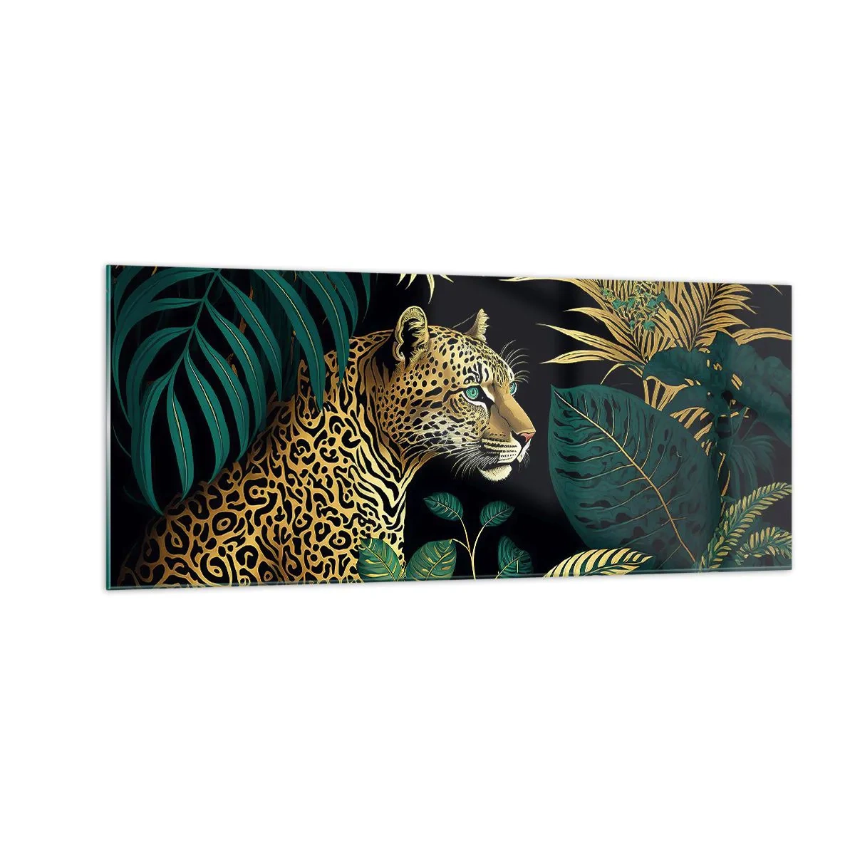 Schilderen op glas - Een gastheer in de jungle - 100x40 cm