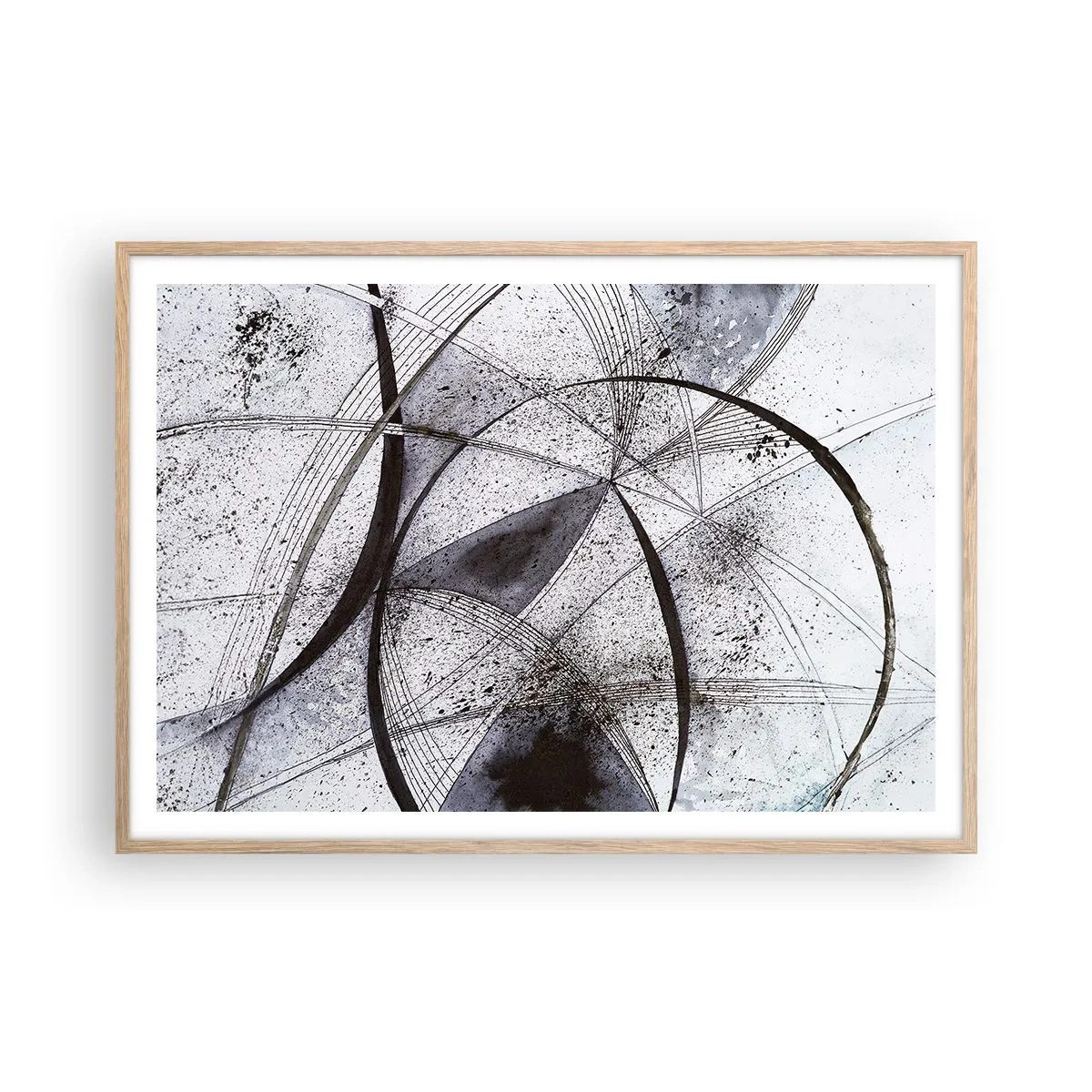 Een poster in een licht eiken lijst - Futuristische fantasie - 100x70 cm