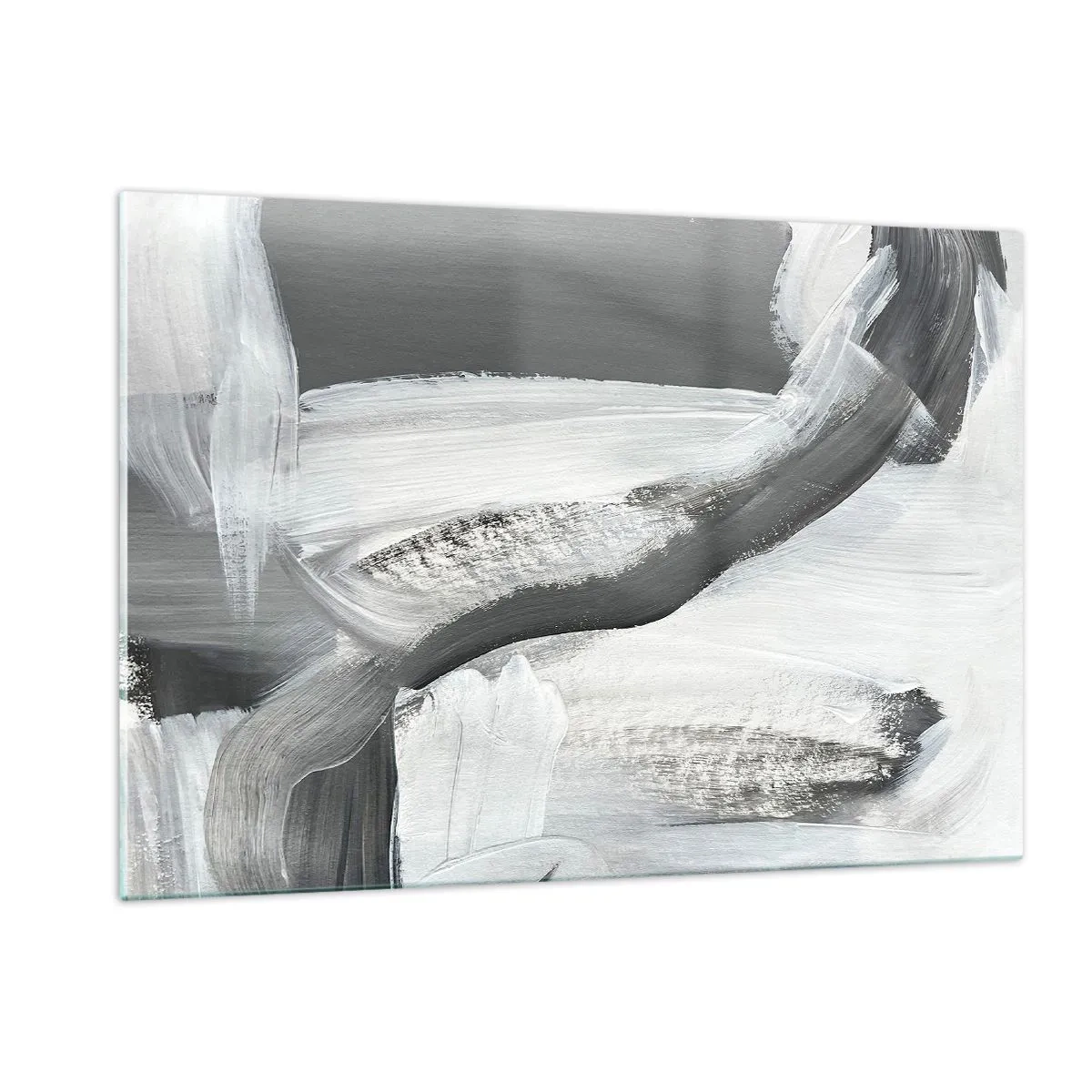 Schilderen op glas - Een beslissende beweging - 120x80 cm