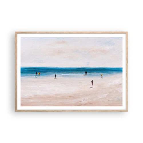 Een poster in een licht eiken lijst - Een natuurlijke behoefte - 100x70 cm