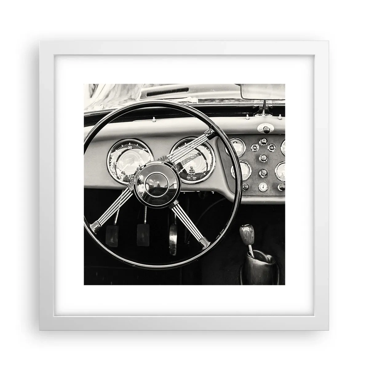 Poster in een witte lijst - De droom van een verzamelaar - 30x30 cm