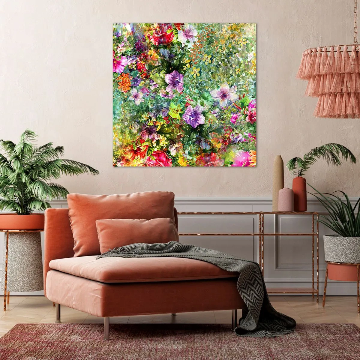 Schilderen op canvas - In bloemen voor verderf - 30x30 cm