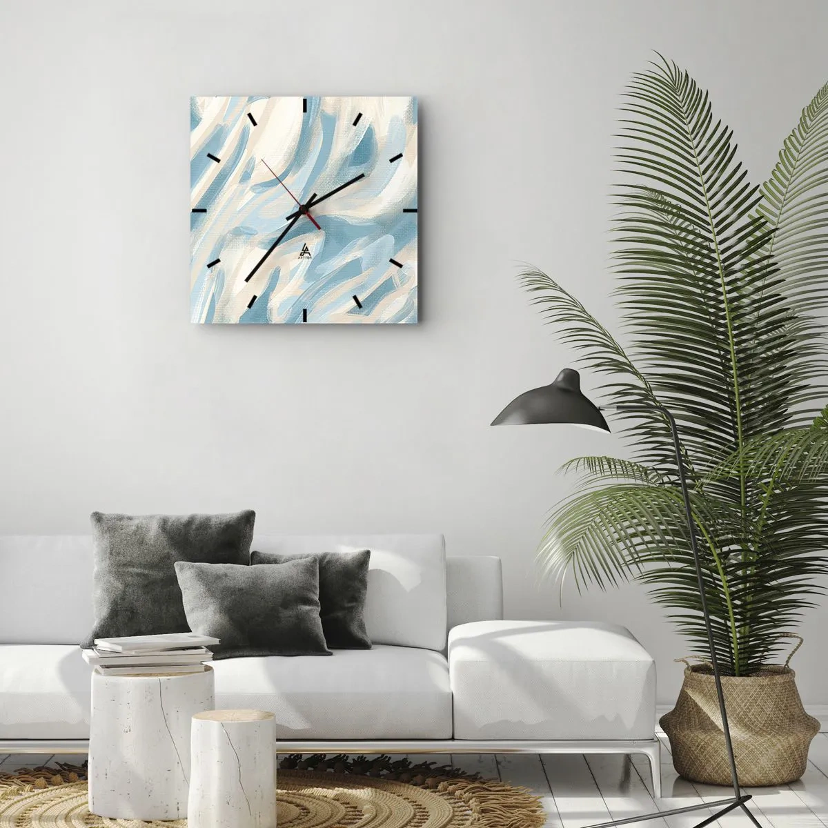 Wandklok - Klok - Lente briesjes - 30x30 cm