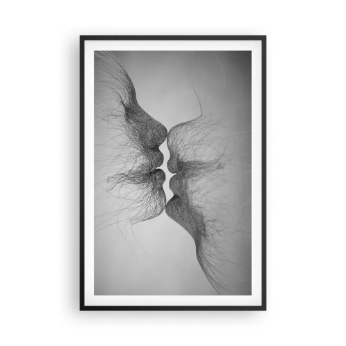 Poster in een zwarte lijst - Kus van de wind - 61x91 cm