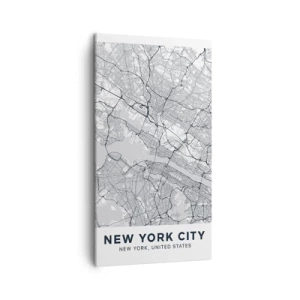 Schilderen op canvas - De anatomie van een metropool - 45x80 cm