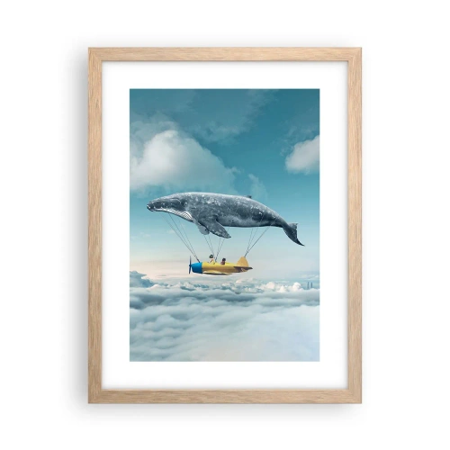 Een poster in een licht eiken lijst - Waarom niet? - 30x40 cm