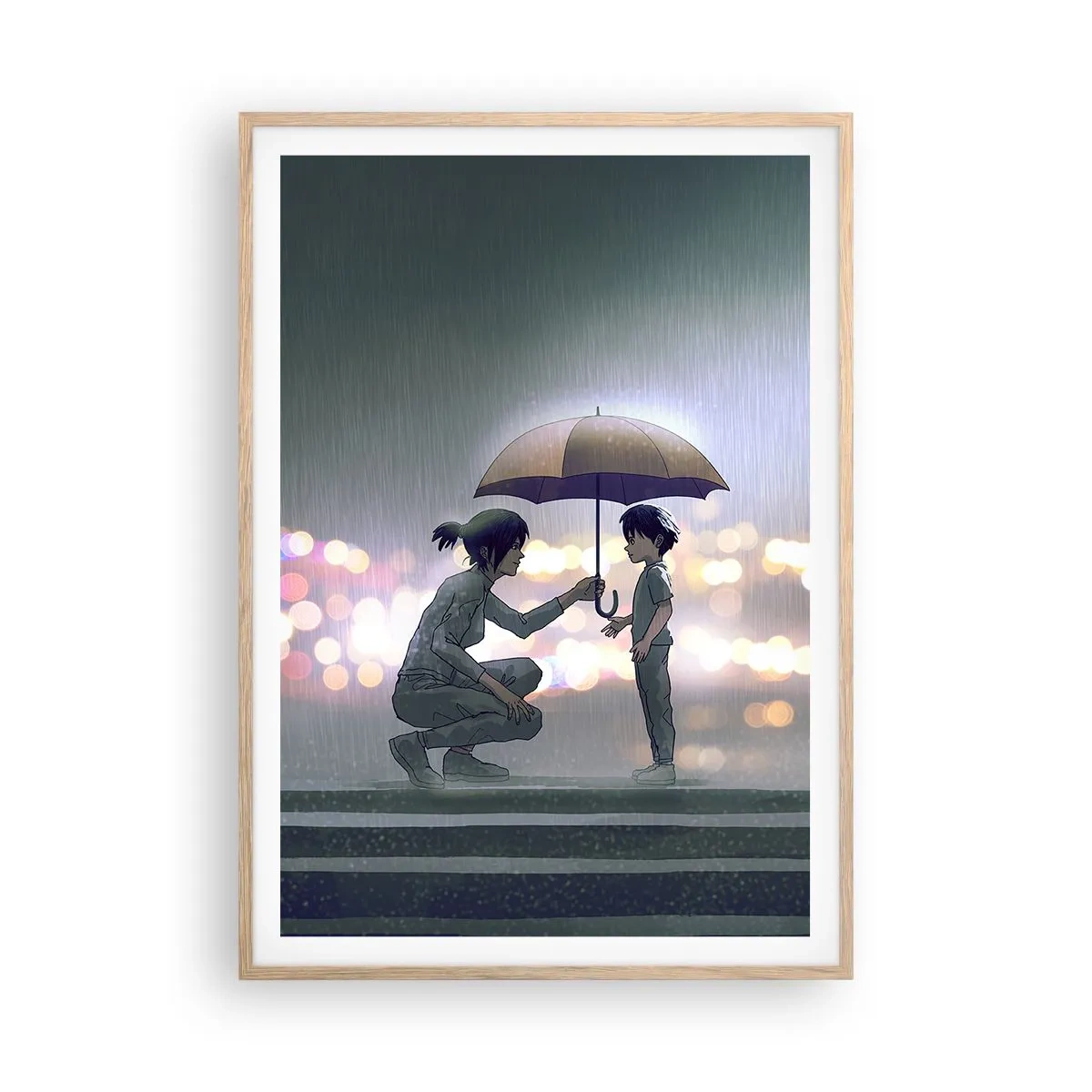 Een poster in een licht eiken lijst - En het is goed nu - 70x100 cm