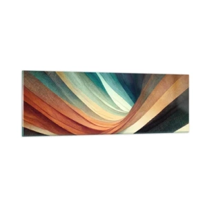 Schilderen op glas - Geweven uit kleuren - 90x30 cm