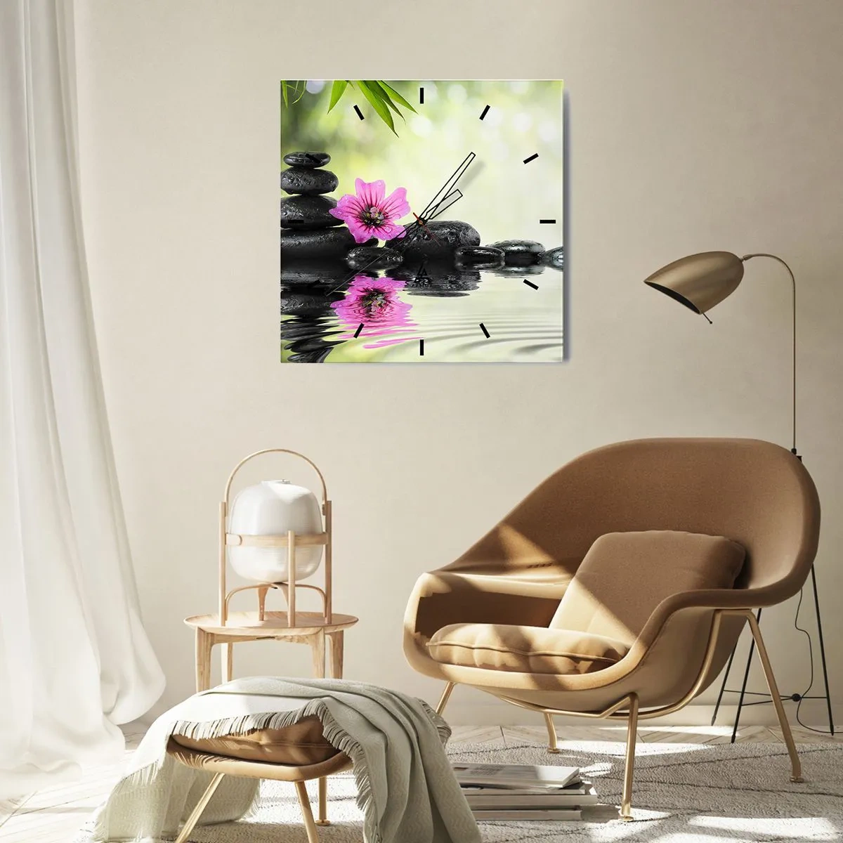 Wandklok - Klok - Tijd voor de ziel - 30x30 cm