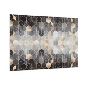 Schilderen op glas - Diamant samenstelling - 100x70 cm