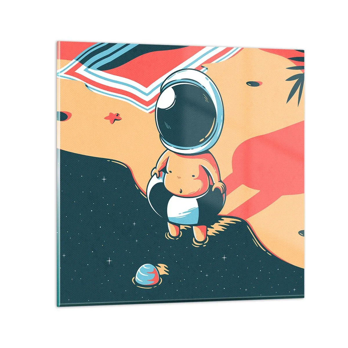 Schilderen op glas - Vanuit een ander perspectief - 70x70 cm