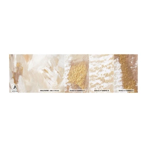 Fotobehang Staaltje Standard Eco - Pastelkleurige compositie - Minimalistisch, Helder, Deel - 100x30 cm