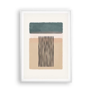 Poster in een witte lijst - Alles is oke - 70x100 cm