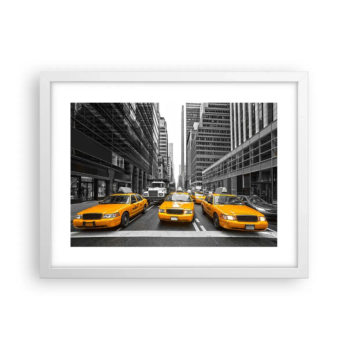 Poster in een witte lijst - Wij geven de stad de kleuren - 40x30 cm