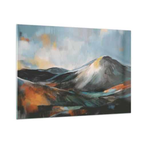 Schilderen op glas - Ruw en prachtig - 100x70 cm