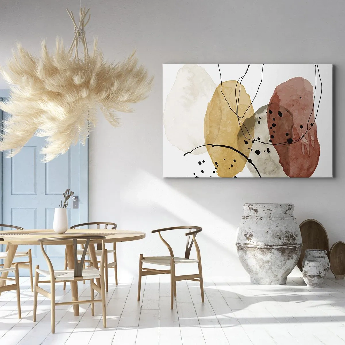 Schilderen op canvas - Als lichte, transparante lucht - 120x80 cm