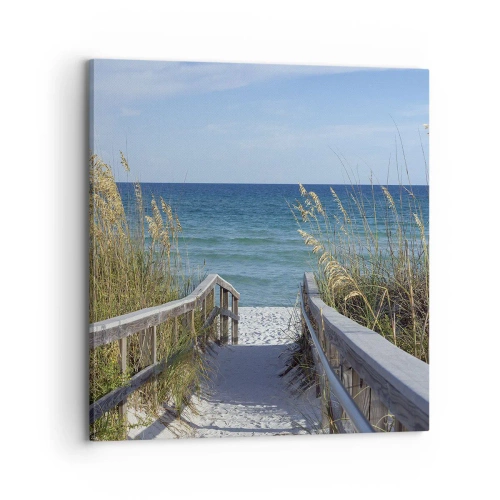 Schilderen op canvas - In de zon, in de wind - 70x70 cm